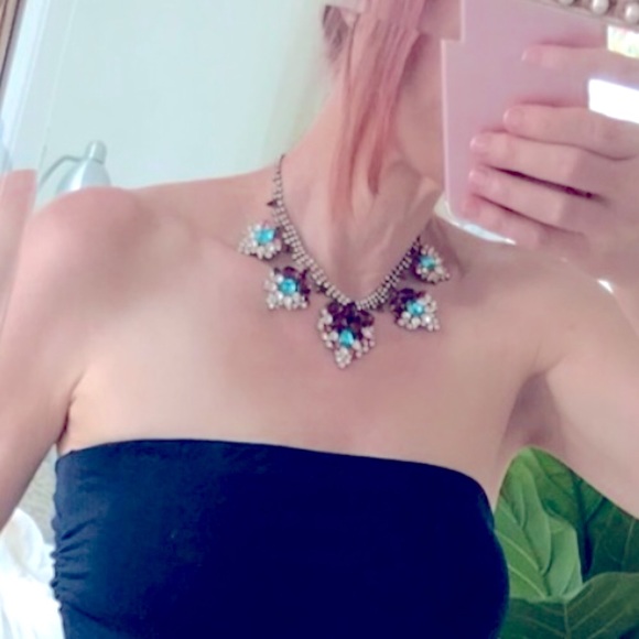 💎Lush Color One of a kind Crystal Rhinestone Necklace - Picture 4 of 13